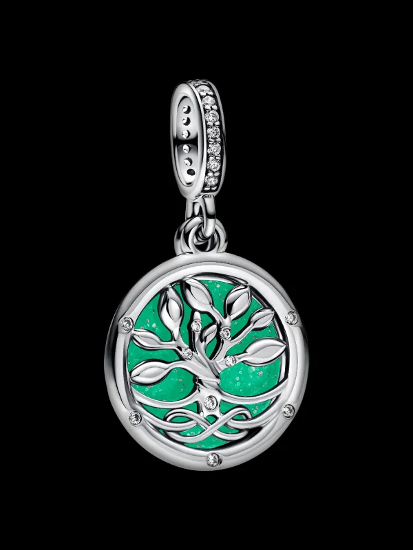 (image for) Pandora Glow-in-the-dark Infinity Tree Double Dangle Charm - 793599C01 - View 3