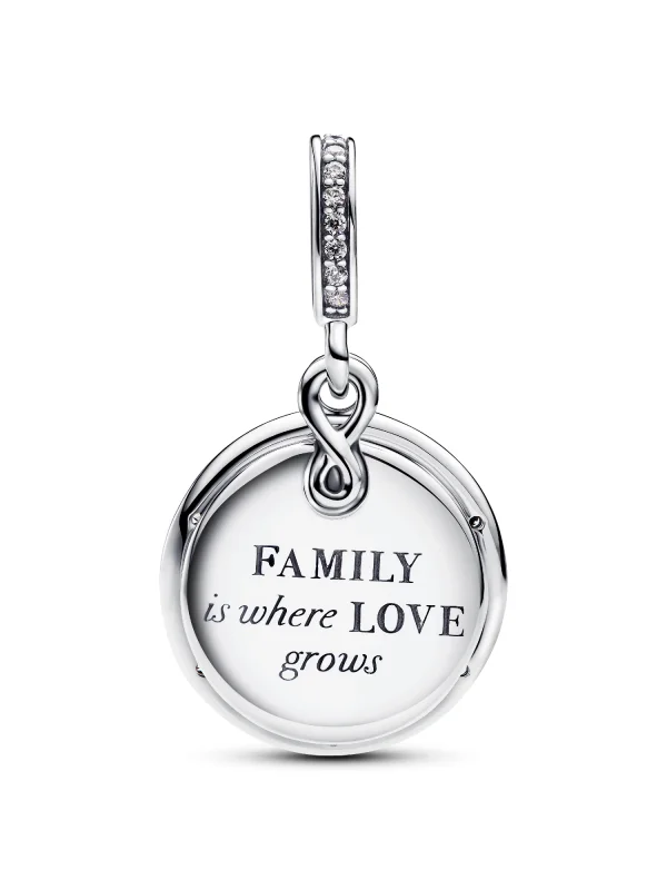 (image for) Pandora Glow-in-the-dark Infinity Tree Double Dangle Charm - 793599C01 - View 5