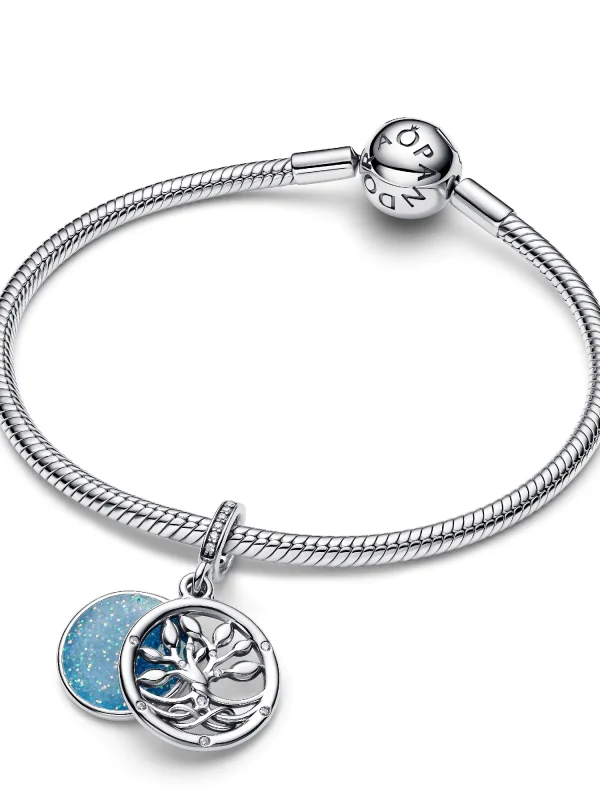 (image for) Pandora Glow-in-the-dark Infinity Tree Double Dangle Charm - 793599C01 - View 6