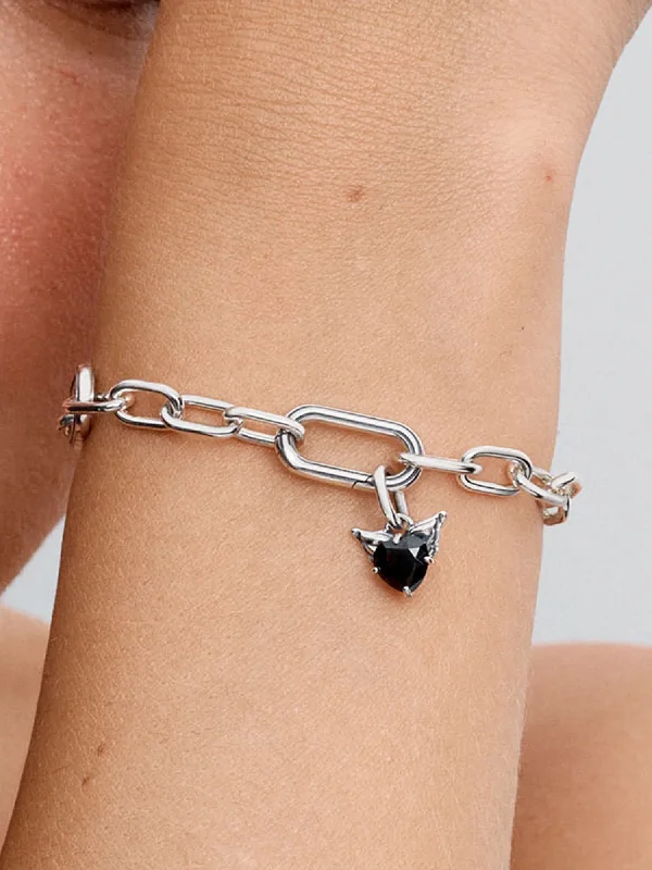 (image for) PANDORA Winged Heart Charm 793626C01 | Sterling Silver - View 2