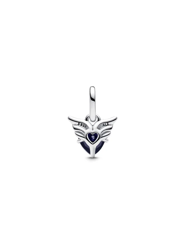 (image for) PANDORA Winged Heart Charm 793626C01 | Sterling Silver - View 4