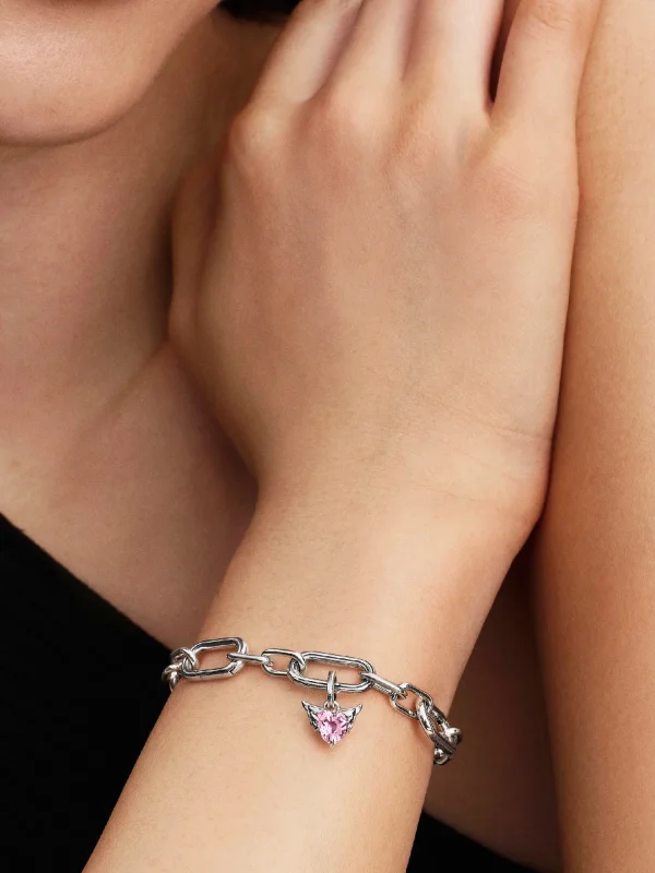 (image for) Pandora Winged Heart Mini Dangle Charm - 793626C02 - View 2