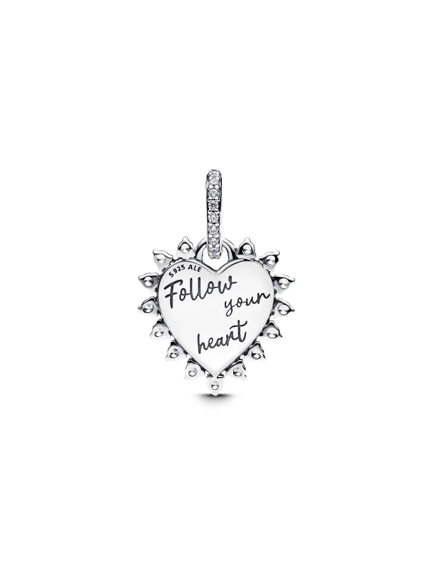 (image for) PANDORA Heart and Arrow Charm 793667C01 Sterling Silver - View 3