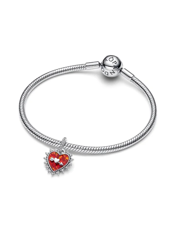 (image for) PANDORA Heart and Arrow Charm 793667C01 Sterling Silver - View 5
