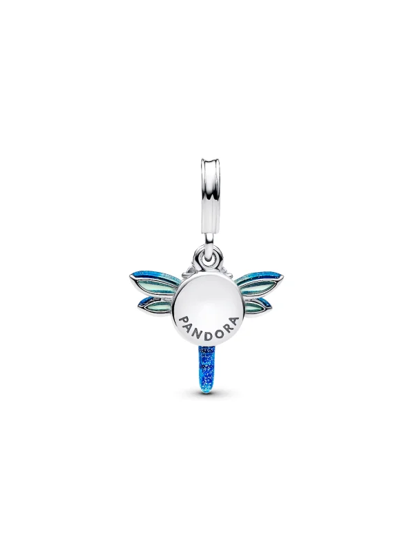 (image for) Pandora Dragonfly Double Dangle Charm - 793745C01 - View 3