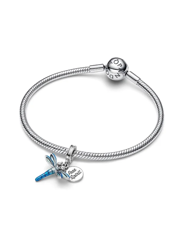 (image for) Pandora Dragonfly Double Dangle Charm - 793745C01 - View 5