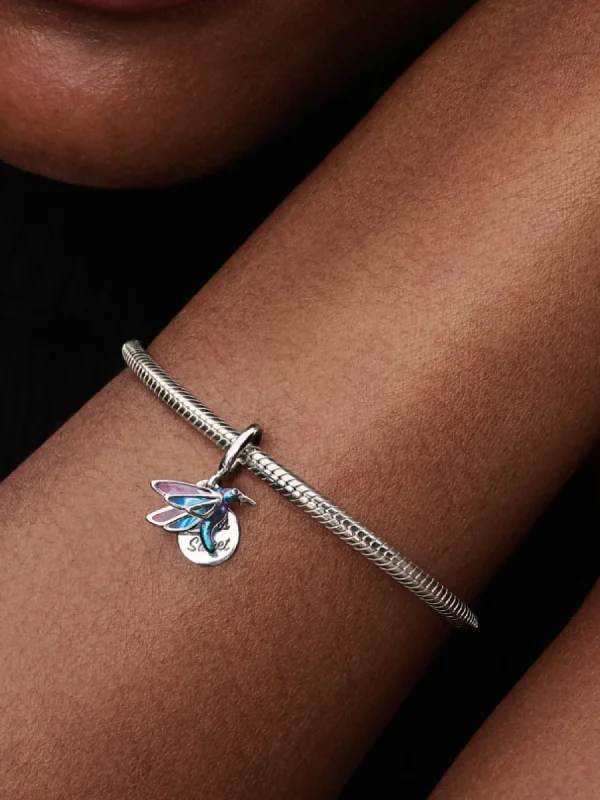 (image for) PANDORA Hummingbird Charm 793746C01 Sterling Silver - View 2