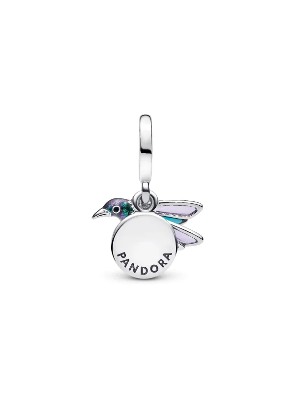 (image for) PANDORA Hummingbird Charm 793746C01 Sterling Silver - View 3