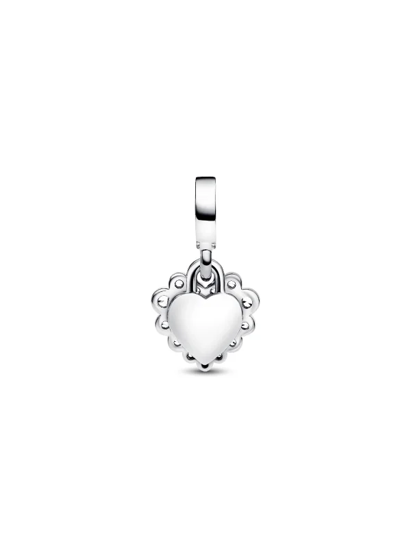 (image for) Pandora Sparkling Heart Double Dangle Charm - 793765C01 - View 4