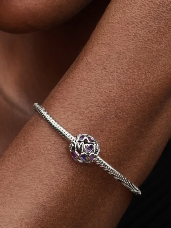 (image for) Pandora Openwork Hearts Mom Charm - 793772C01 - View 2