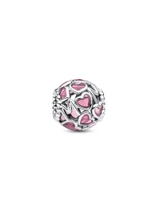 (image for) Pandora Pink Openwork Hearts Mom Charm - 793772C02