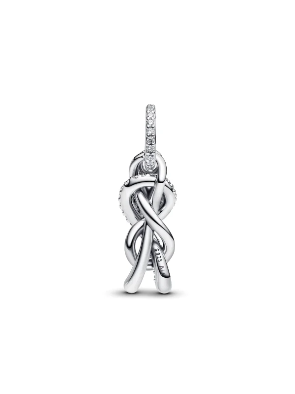 (image for) Pandora Pavé Infinity Knot Dangle Charm - 793780C01 - View 6