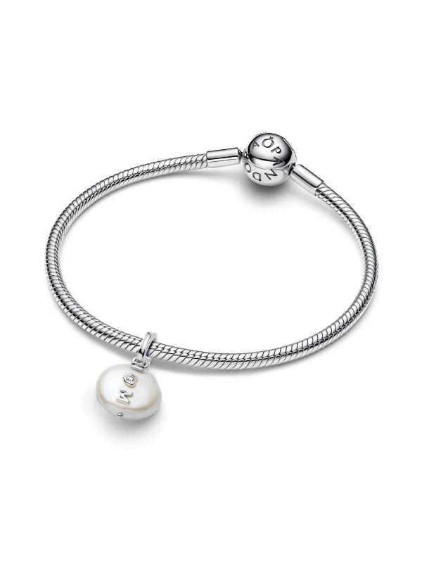 (image for) Pandora Treated Freshwater Cultured Baroque Pearl Mom Dangle Charm - 793783C01 - View 4