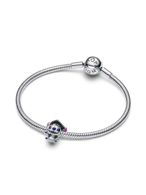 (image for) Graduation Hat PANDORA Charm | Disney Stitch 2025 Sterling… - View 4