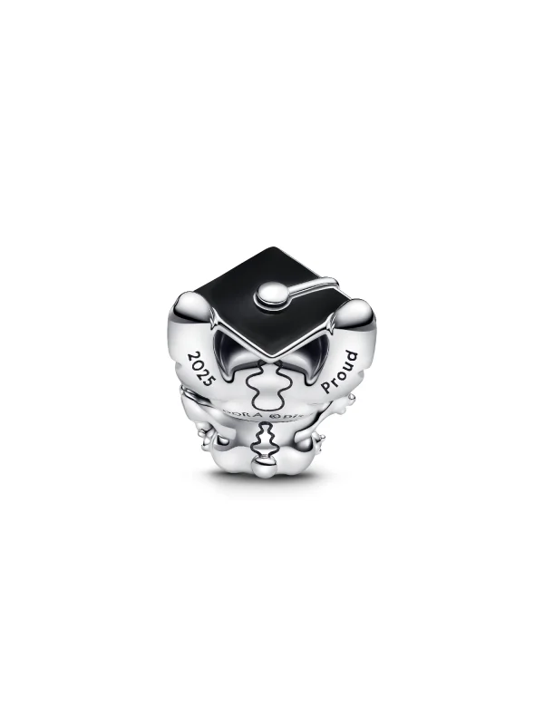 (image for) Graduation Hat PANDORA Charm | Disney Stitch 2025 Sterling… - View 6