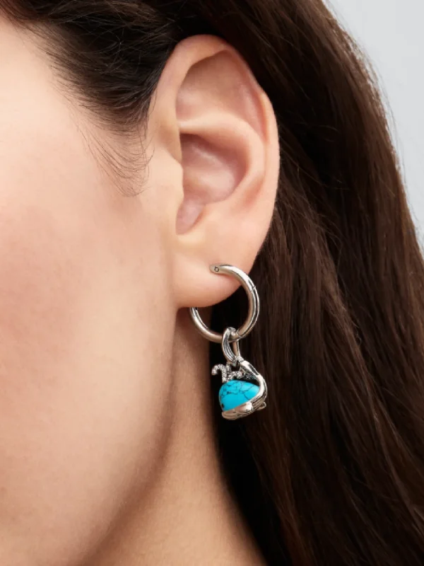 (image for) Pandora Turquoise-colored Whale Dangle Charm - 793822C01 - View 2