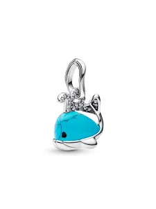 (image for) Pandora Turquoise-colored Whale Dangle Charm - 793822C01