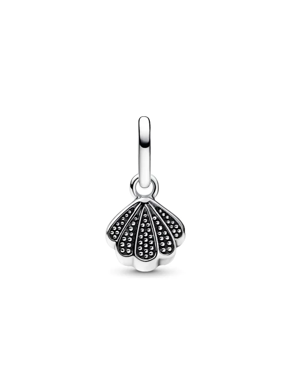 (image for) Pandora Sparkling Shell Mini Dangle Charm - 793855C01 - View 4