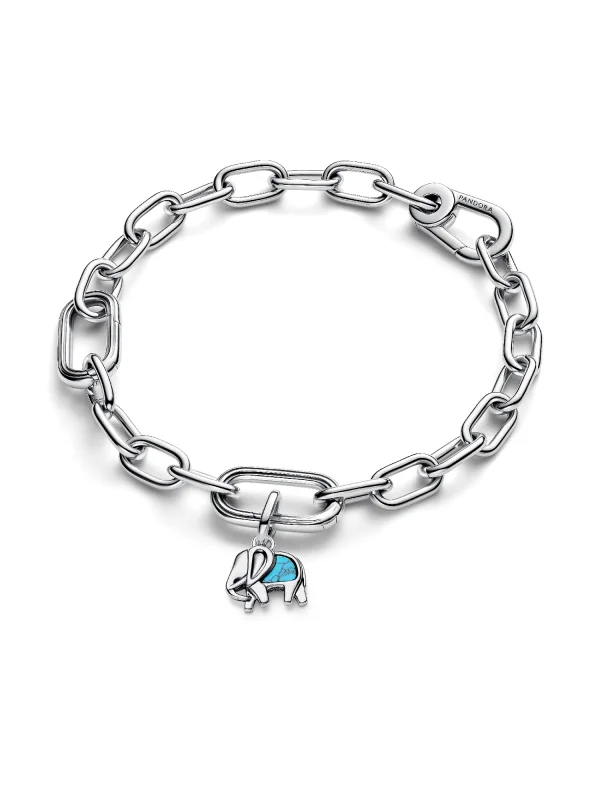 (image for) Pandora Turquoise-colored Elephant Mini Dangle Charm - 793858C01 - View 4