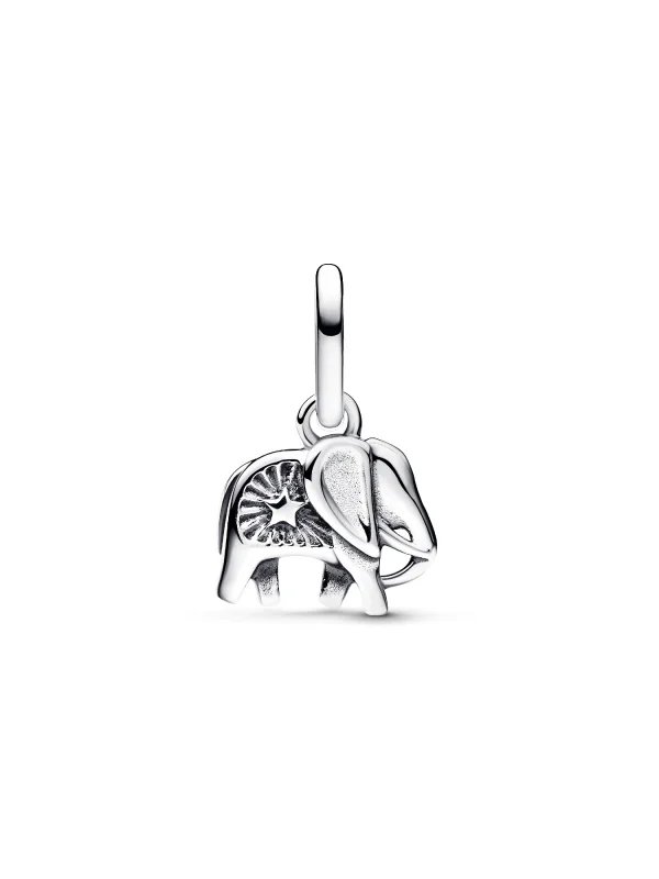 (image for) Pandora Turquoise-colored Elephant Mini Dangle Charm - 793858C01 - View 6