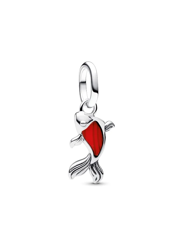 (image for) PANDORA Red Murano Glass Koi Charm 793863C01 | Charms - View 2