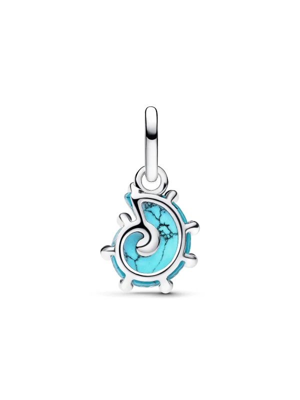 (image for) Pandora Blue Murano Glass Sea Snail Dangle Charm - 793900C01 - View 4
