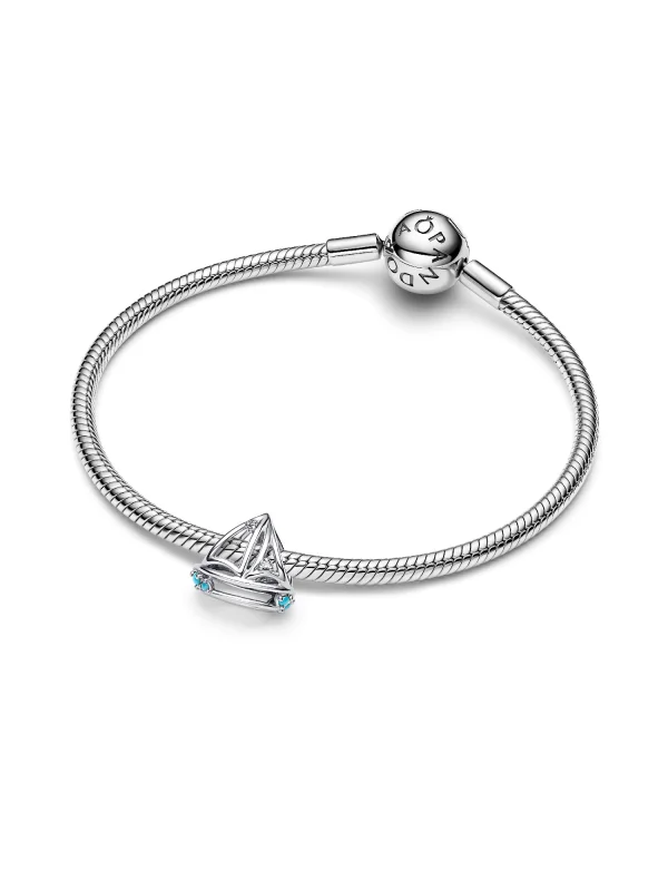(image for) PANDORA Sailboat Charm 793905C01 | Nautical Motif Charm - View 4