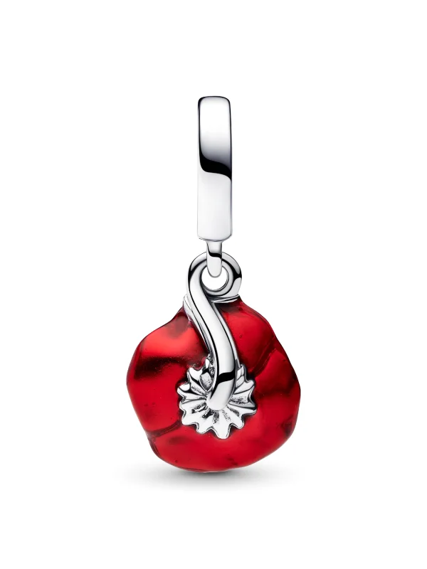 (image for) Pandora Red Flower Dangle Charm - 793917C01 - View 4
