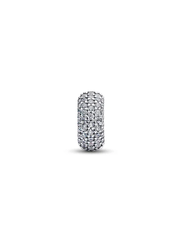 (image for) Clip PANDORA Charm 794032C01 | Pavé Sterling Silver - View 5