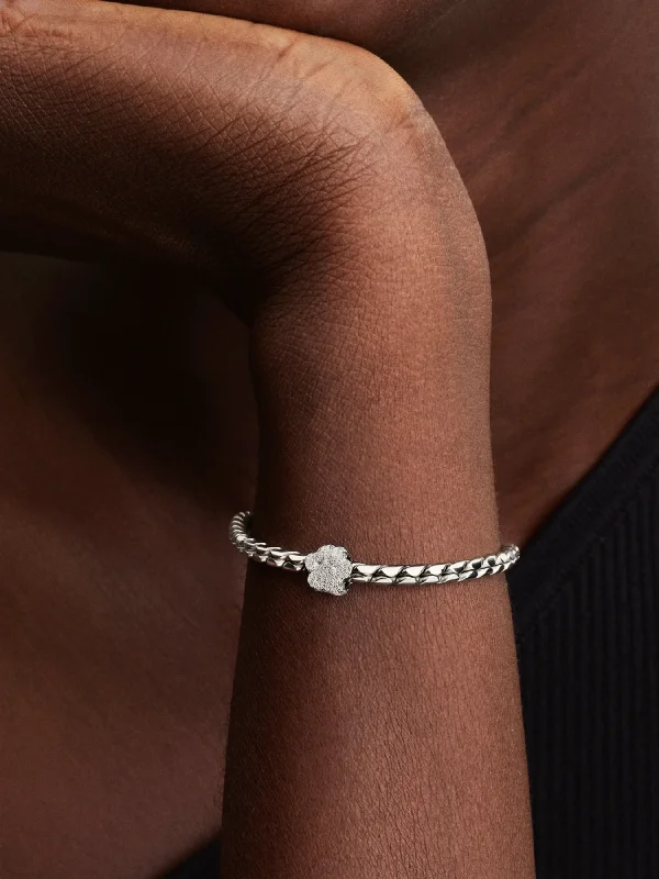 (image for) Pandora Textured Paw Mini Charm - 794043C00 - View 2