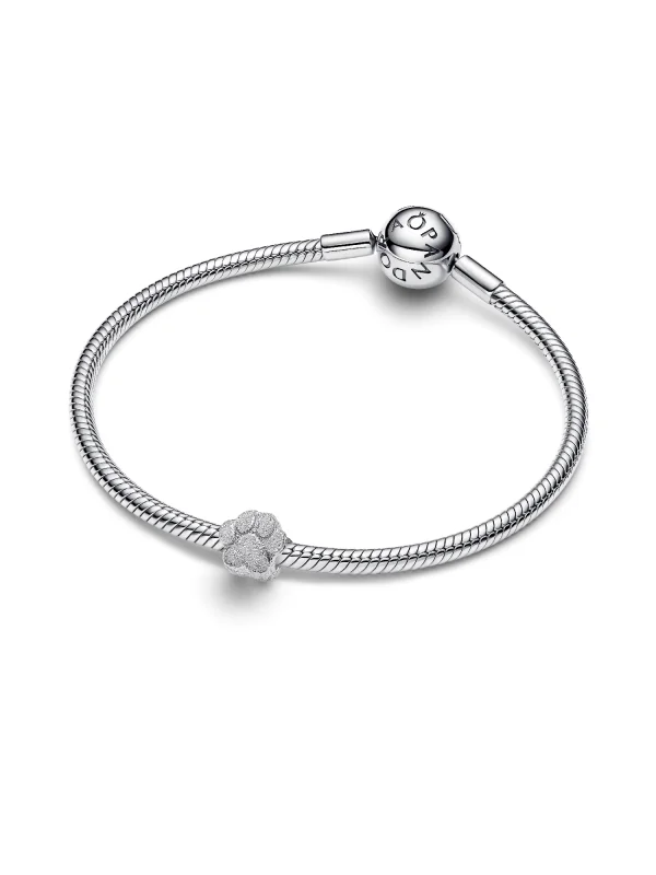 (image for) Pandora Textured Paw Mini Charm - 794043C00 - View 3
