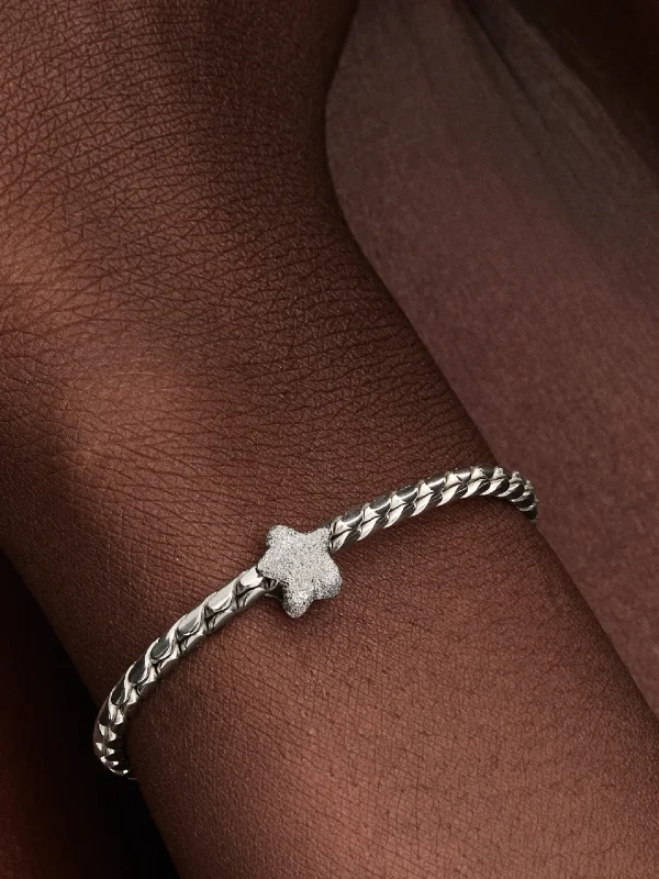 (image for) Pandora Textured Star Mini Charm - 794050C00 - View 2