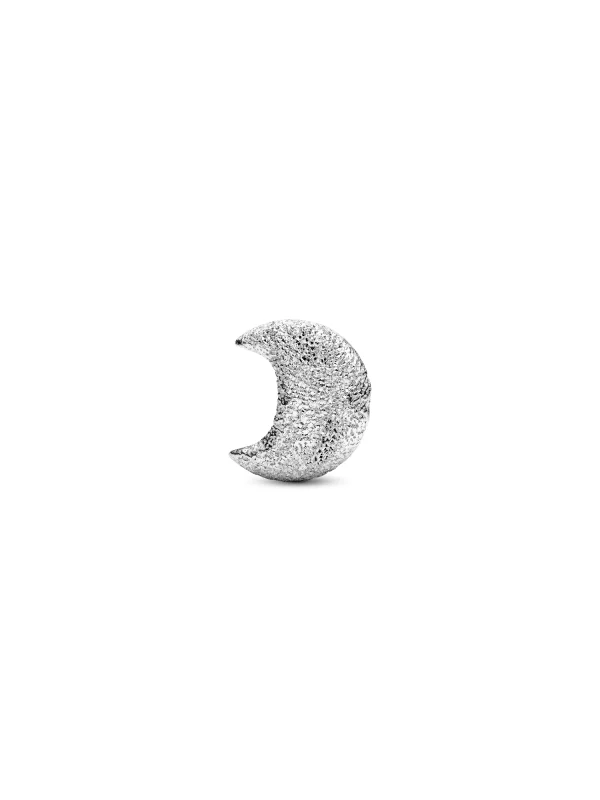 (image for) Pandora Textured Moon Mini Charm - 794054C00 - View 3