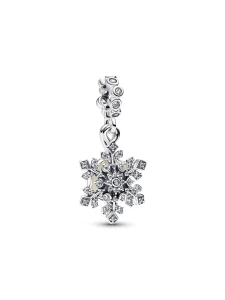 (image for) Pandora Opalescent Snowflake Double Dangle Charm - 794142C01