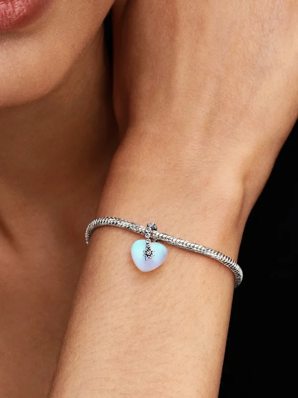 (image for) Pandora Shooting Star & Heart Dangle Charm - 794143C01 - View 2