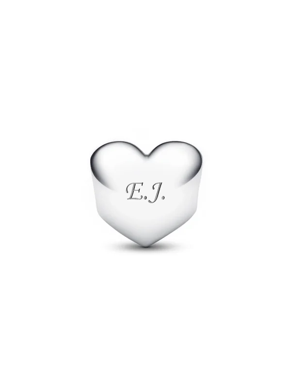 (image for) Pandora January Engravable Red Stone Heart Charm - 794161C01 - View 4