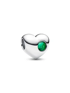(image for) Pandora May Engravable Green Stone Heart Charm - 794161C05