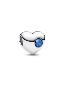 (image for) Pandora September Engravable Blue Stone Heart Charm - 794161C09
