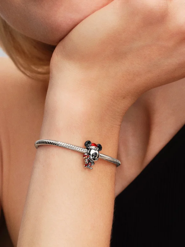 (image for) Pandora Disney Mickey Mouse Holiday Charm - 794217C01 - View 2