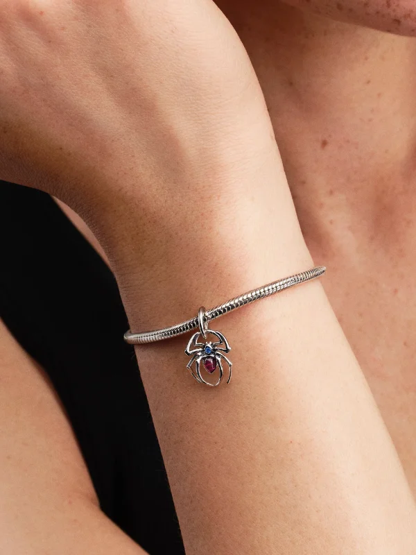 (image for) PANDORA Spiderman Charm 794224C01 | Sterling Silver Dangle - View 2