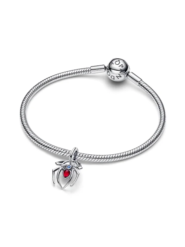 (image for) PANDORA Spiderman Charm 794224C01 | Sterling Silver Dangle - View 3