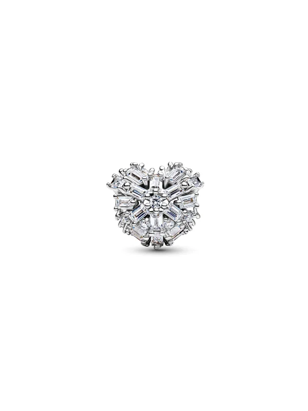 (image for) Pandora Sparkling Heart Charm - 794240C01 - View 4