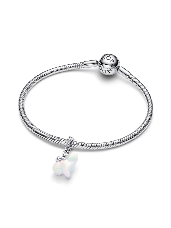 (image for) PANDORA Polar Bear Charm 794243C01 | Mother & Cub Dangle - View 4