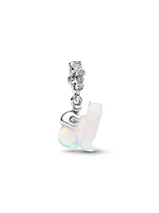 (image for) PANDORA Polar Bear Charm 794243C01 | Mother & Cub Dangle