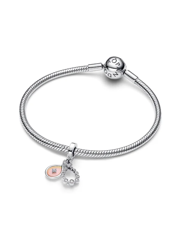 (image for) Pandora Opalescent Infinity Double Dangle Charm - 794251C01 - View 6