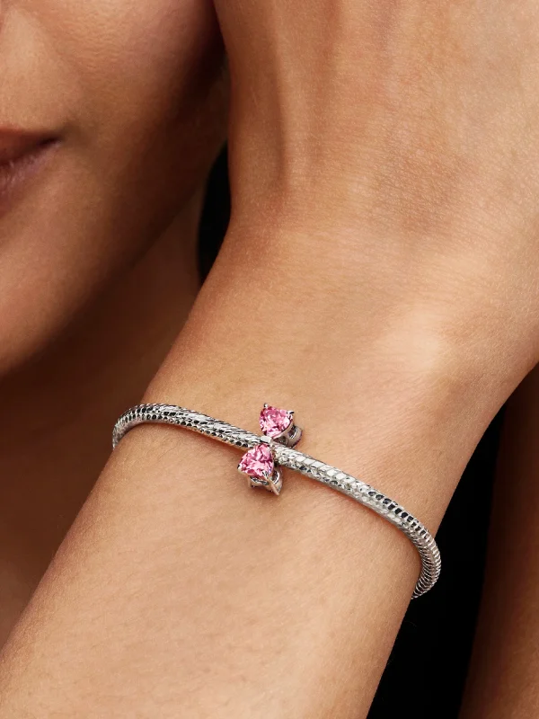 (image for) Pandora Pink Bow Charm - 794253C01 - View 2