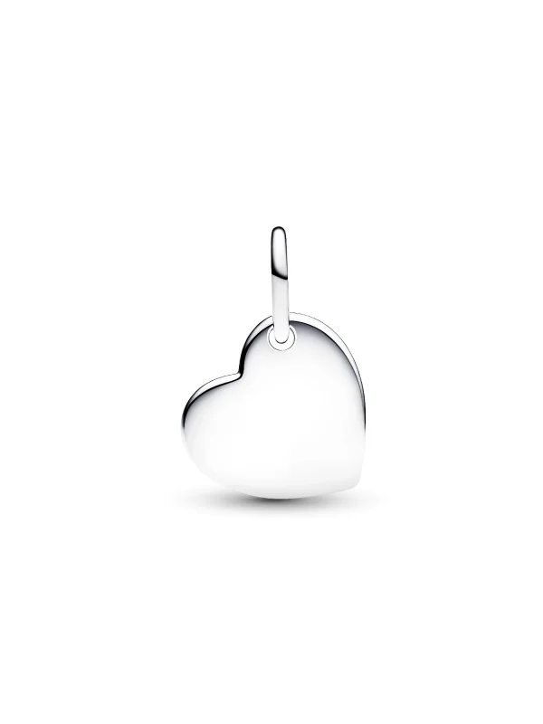 (image for) Pandora January Engravable Heart Red Stone Dangle Charm - 794295C01 - View 3