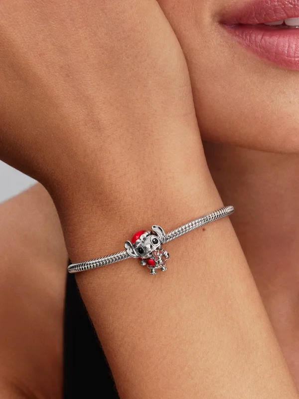 (image for) PANDORA Disney Stitch Christmas Charm 794377C01 Sterling… - View 2