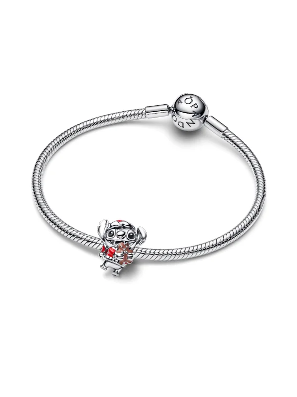 (image for) PANDORA Disney Stitch Christmas Charm 794377C01 Sterling… - View 4