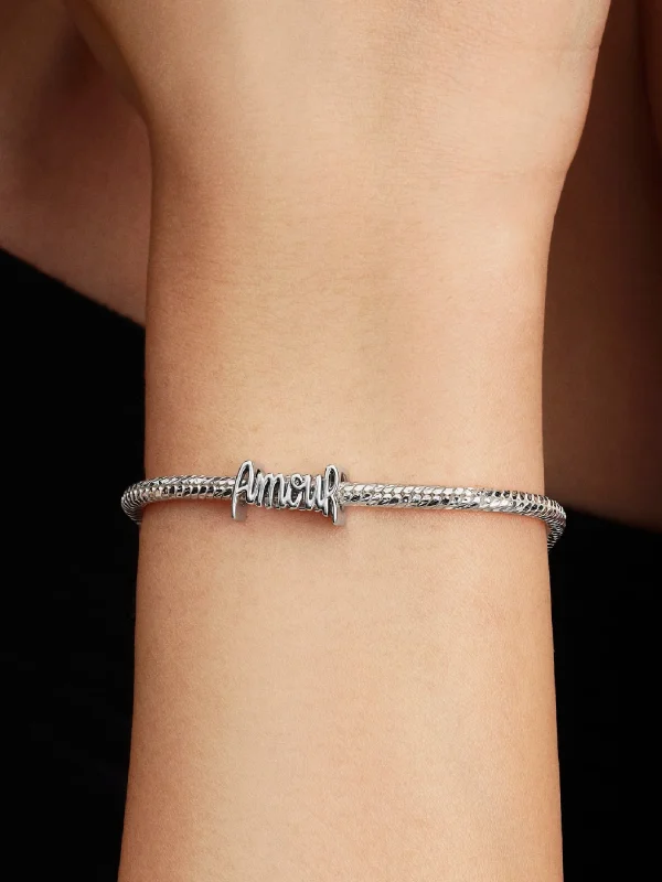 (image for) Pandora Amour Script Charm - 794426C00 - View 2
